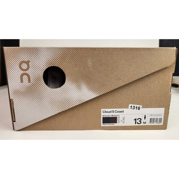 On Cloud 5 Coast Midnight Mulberry - 3MD10532822 Men's size 13 - Picture 7 of 7